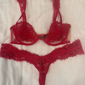 For Love and Lemons Scarlet Lingerie Set